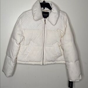 KATE SPADE TWEED MIX MIDEA PUFFER JACKET